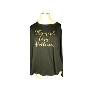 Fabulous Just Like You Halloween  Graphic Shirt  Black Size 1x